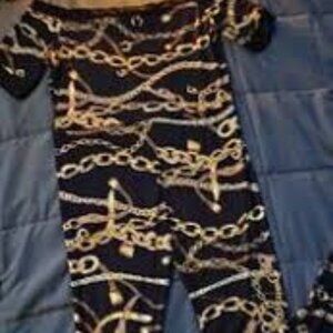 Super cute lock and chain bodysuit -  size xl
